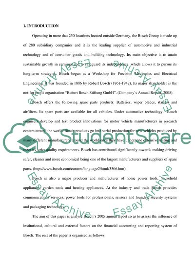 International Financial Accounting Bosch 2006 annual report