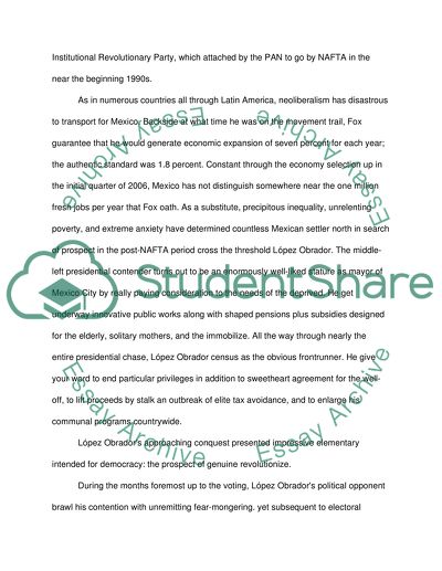 Mexico Incomplete Transition to Democracy