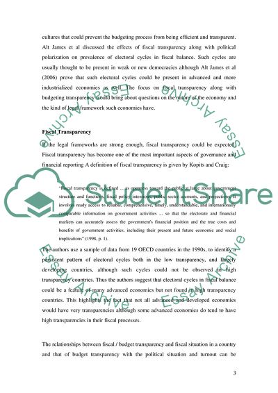 The Budget Laws of Sweden and South Africa