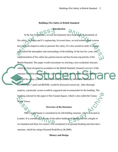 Components and Requirements of the UK Fire Standard