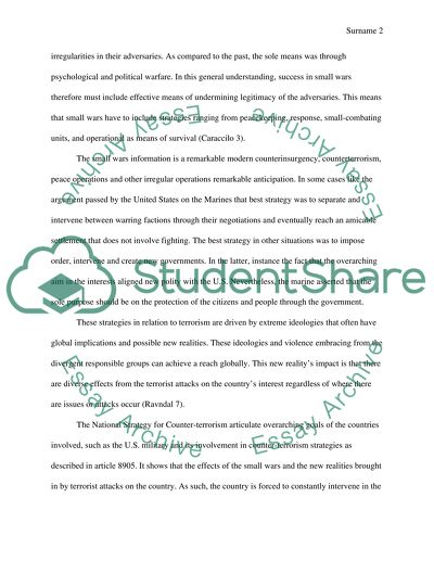 National Strategy for Counter-terrorism