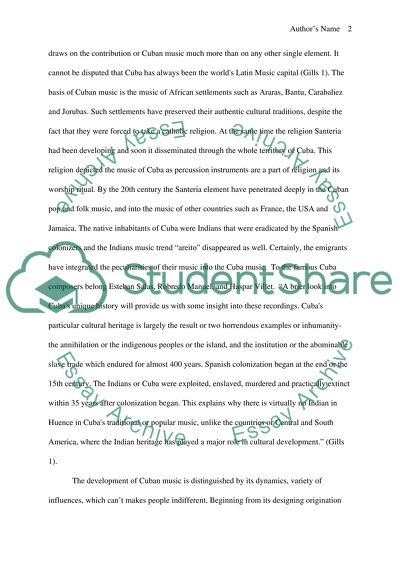 Cuba Music and AfricanInfluence