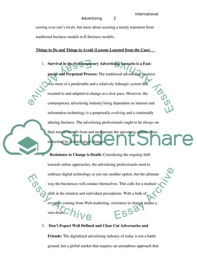 International Advertising WPPs Digital Push