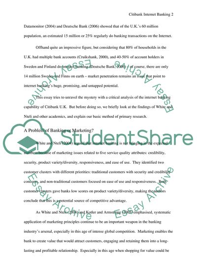 Internet Banking at Citibank UK