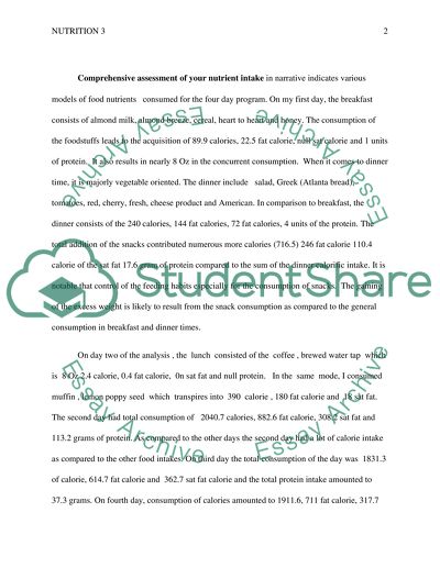 Comprehensive Assessment of Nutrient Intake