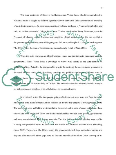 Lord of War and New Thought of Crime