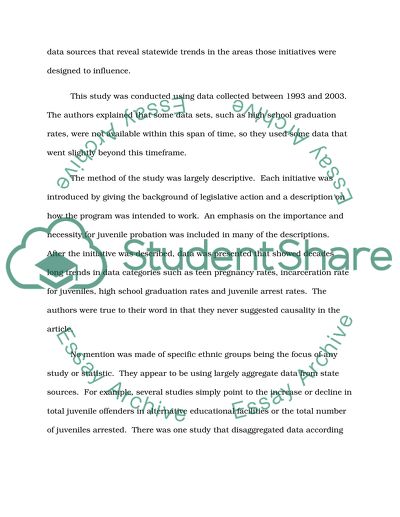 Juvenile Justice Crime Prevention in California