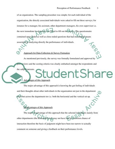 Perceptions of Performance Feedback