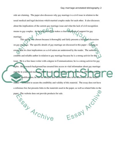 The Arguments and the Motives of Gay Marriage