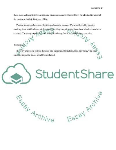 Should Smoking Be Outlawed in Public Areas