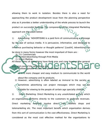 The Integrated Marketing Communication and Its Various Components