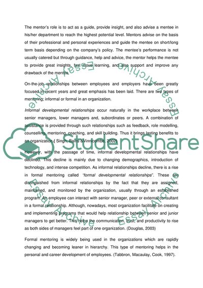 Should Organisations Have a Mentoring Scheme for All Employees