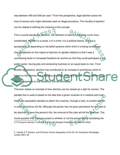 What is Abortion and is it Morally Permissible