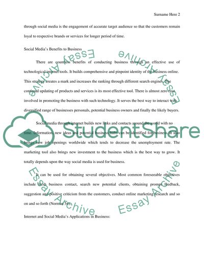 Internet Technology and Social Media Solutions for Business