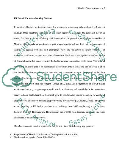 Health Care in America