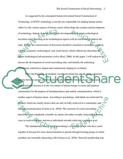 Critical though paper: Social Construction of Technology