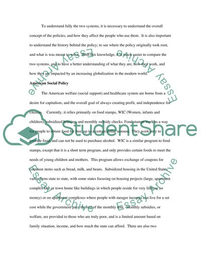 Social Policy in the United States and Sweden: a look at healthcare and social assistance available in two countries
