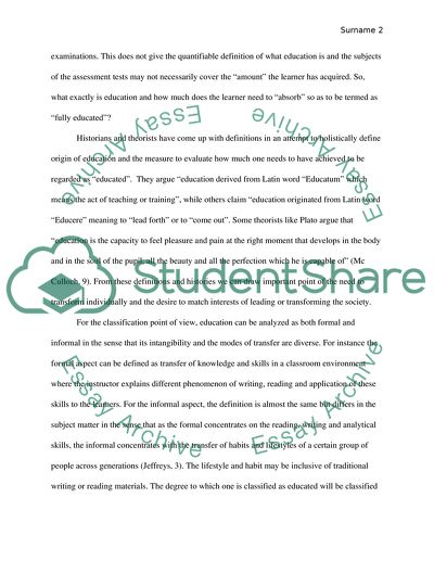 How Much of Education is Sufficient