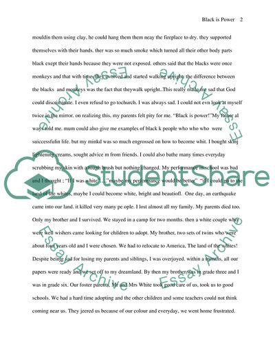 The Story about Black is Power