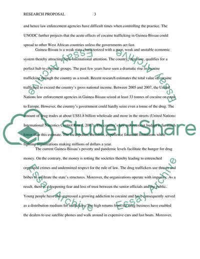 Effects of Cocaine Trafficking In Guinea-Bissau