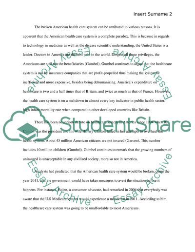 Why American Medical System Is Broken