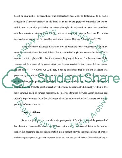 British Literature - Miltons Paradise Lost