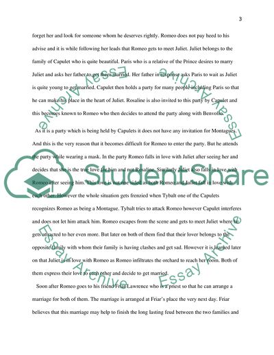 The Theme of Love and Hatred - Romeo and Juliet