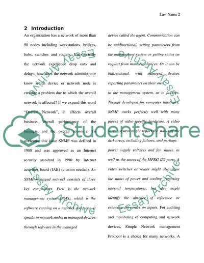 Fundamentals of Simple Network Management Protocol