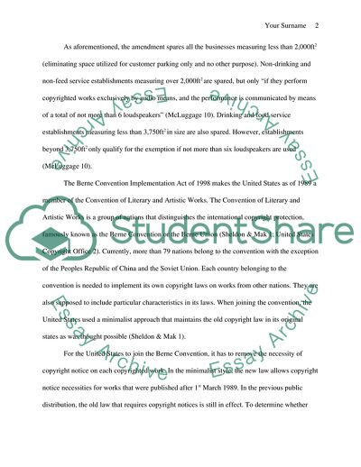 Fairness in Music Licensing Act of 1998