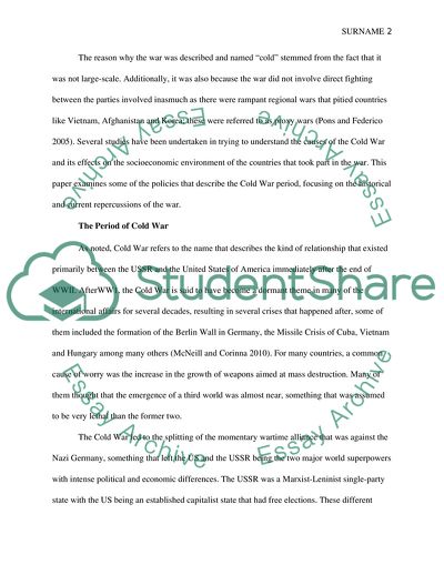 Cold War Returns for the World