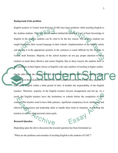 Problems and Remedies of Teaching English to the UAE Students