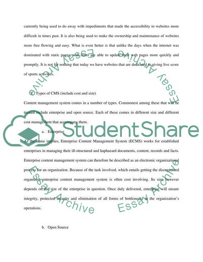 Content Management Systems