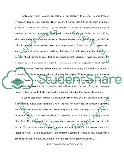 Financial Performance of EMAP PLC