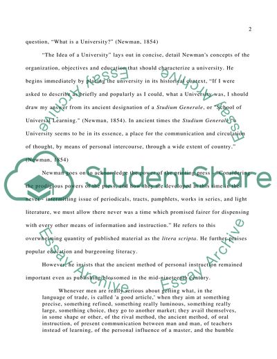 McDonaldization and the Traditional University of John Newman