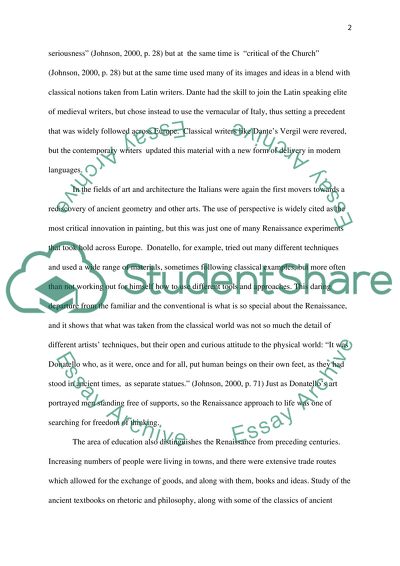 The Relationship between the Renaissance and the Greco-Roman World