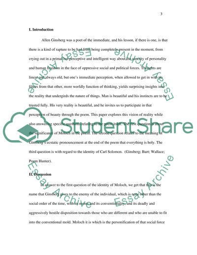 On Allen Ginsbergs Howl