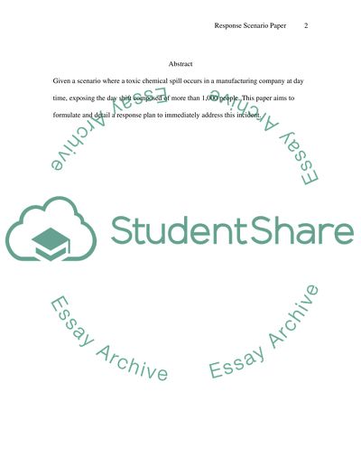 Response Scenario Paper