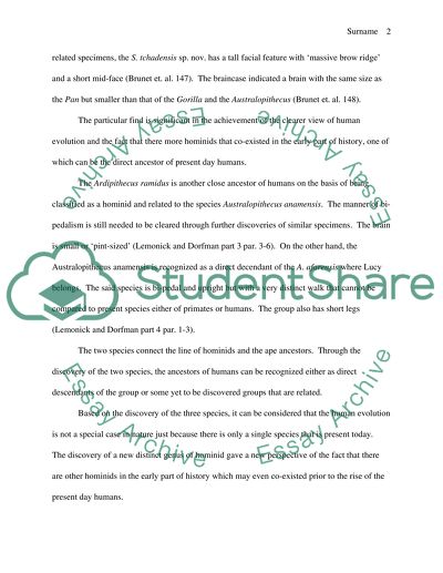 Findings of Human Fossils