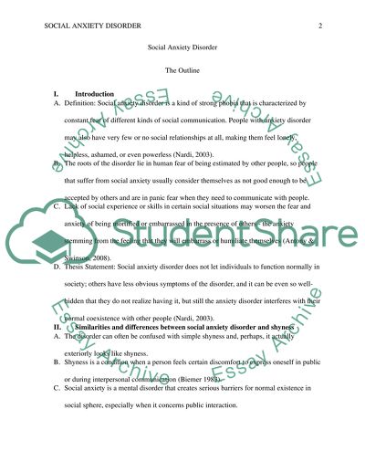 Essay questions on anxiety disorders