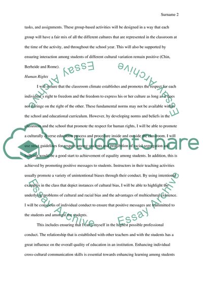 My Plan for Implementing, Enhancing, and Advancing Multi-Cultural Education