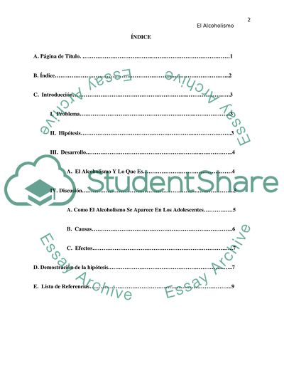 El Alcoholismo, (Una Monografia) Debe de ser es espaol