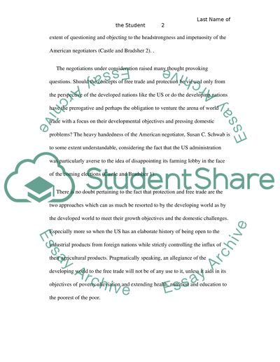 Free Trade and Protection