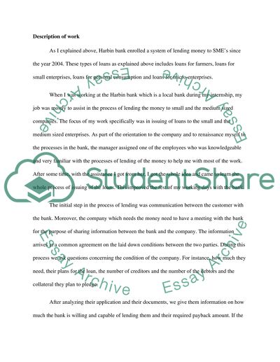 Harbin Bank the System of Lending Money