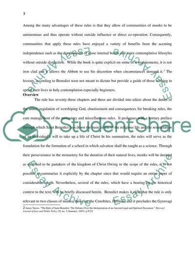 The Rule of Saint Benedict