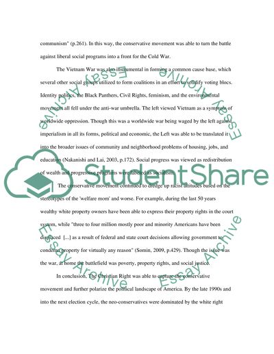 Conservative Backlash