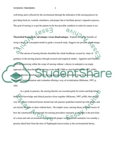 The Role of Nursing Theory in Research and Practice