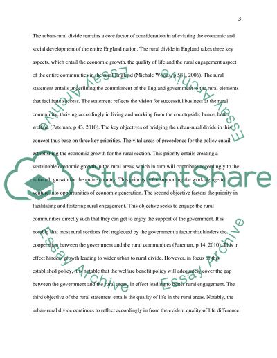 Urban-Rural Divide in the United Kingdom