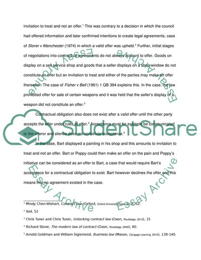 Barts Potential Contractual Liability to Poppy