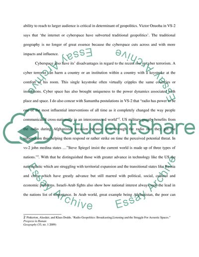 Analysis of Cyberspace