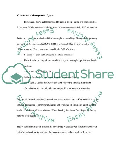 Courseware Management System